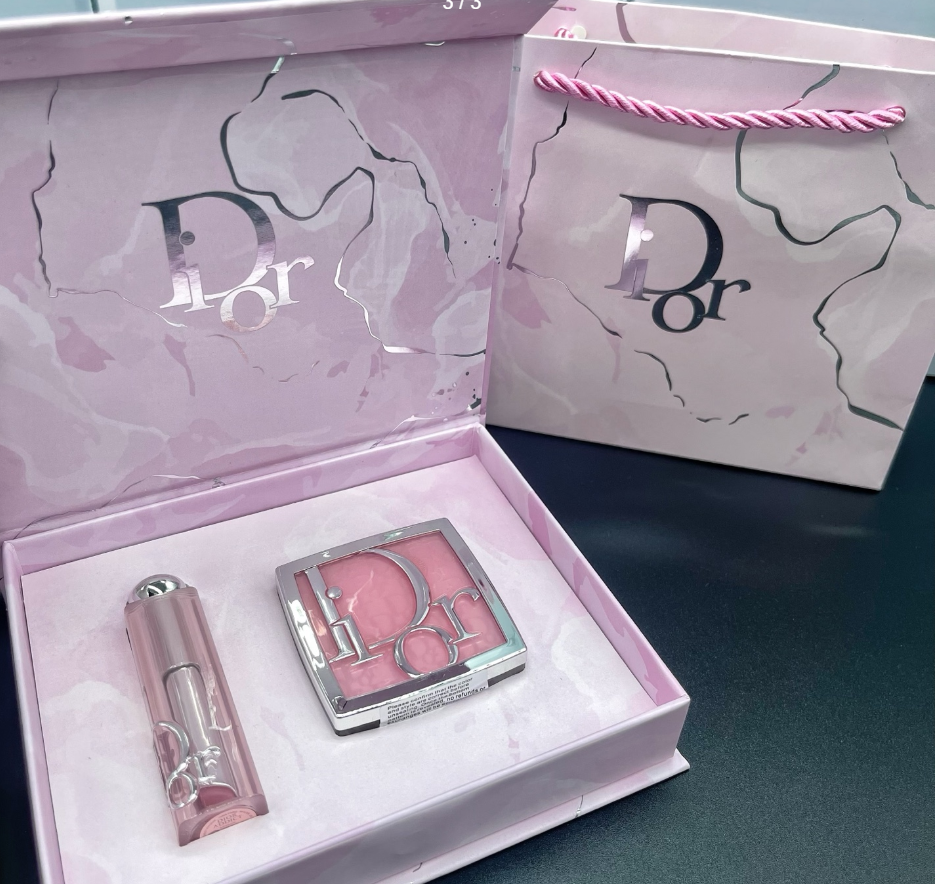 Dior blush & Lipstick gift set