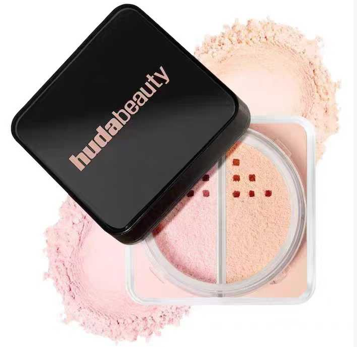 Huda Beauty Easy Bake Duo Loose Powder Tone Cherry Peach