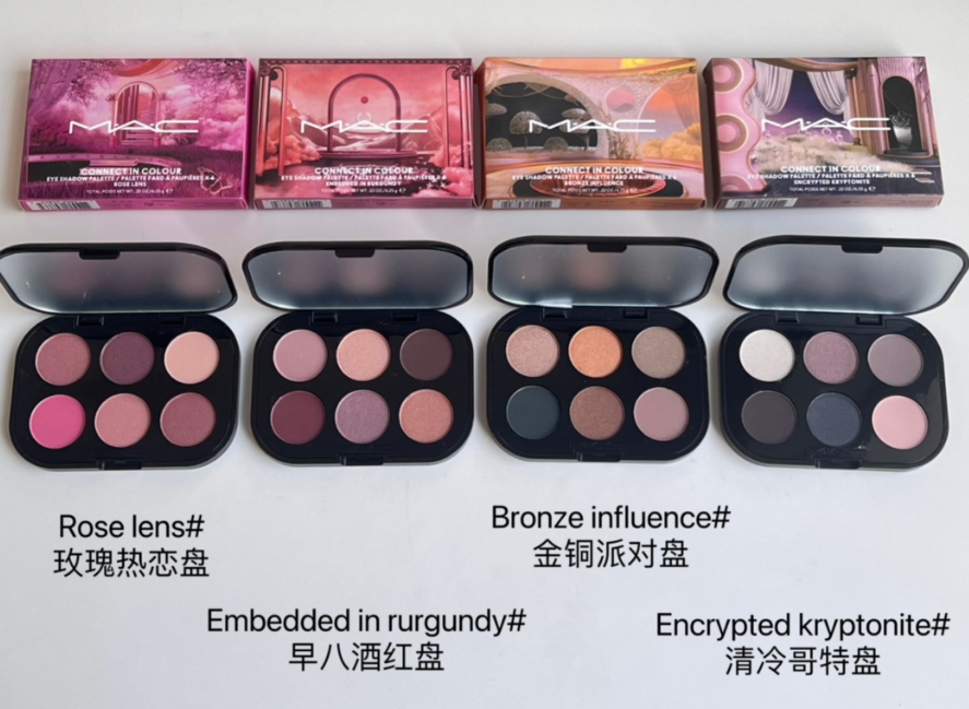 MAC Cosmetics Connect 6 Colors Eyeshadow Palette Nude Board