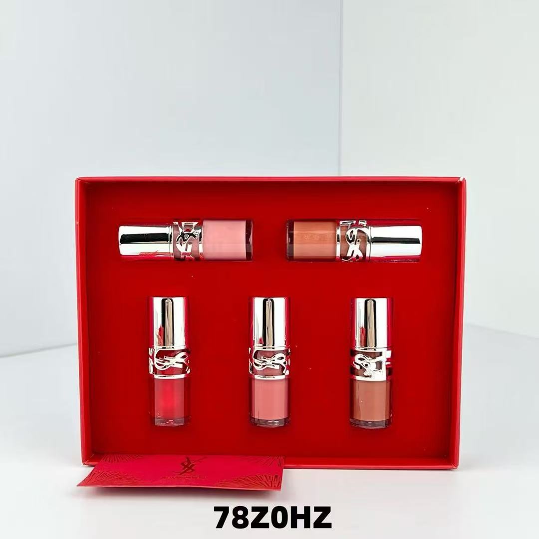 YSL Loveshine Plumping Lip Oil Gloss with Hyaluronic Acid mini set 3ml*5