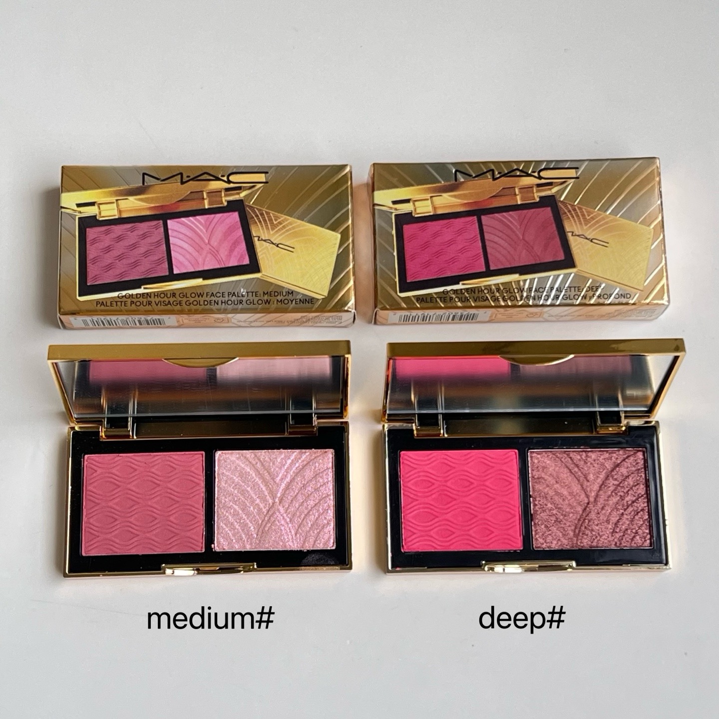 The MAC highlight + Blur Pressed Powder Duo