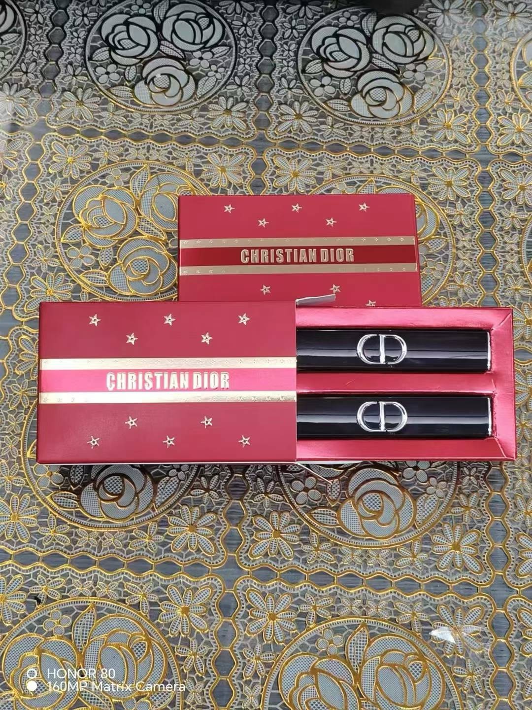 DIOR Rouge Dior On Stage Shine Lipstick 1.6g*2 gift set