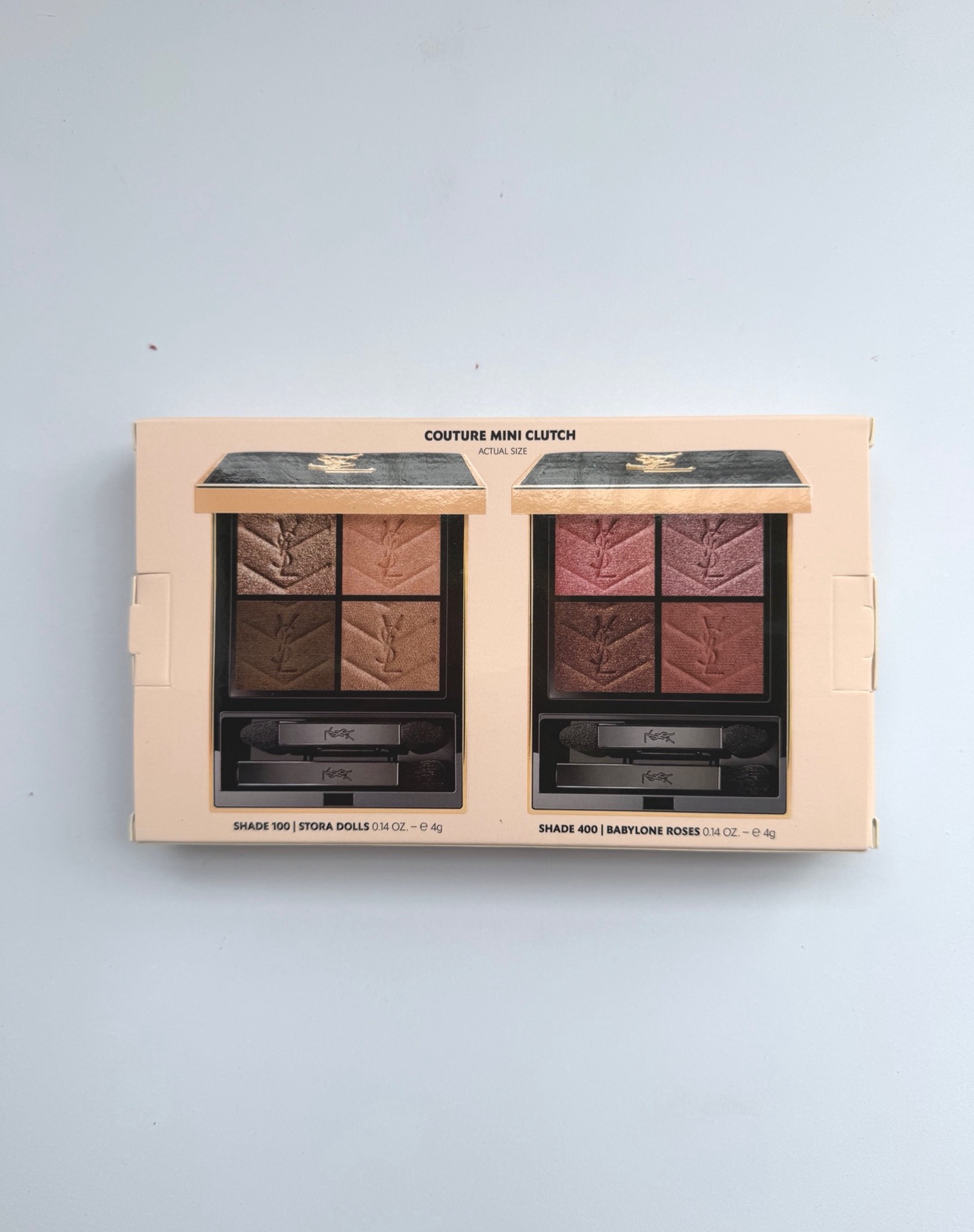 Yves Saint Laurent Couture Clutch Eyeshadow Palette two in one 100#&400#
