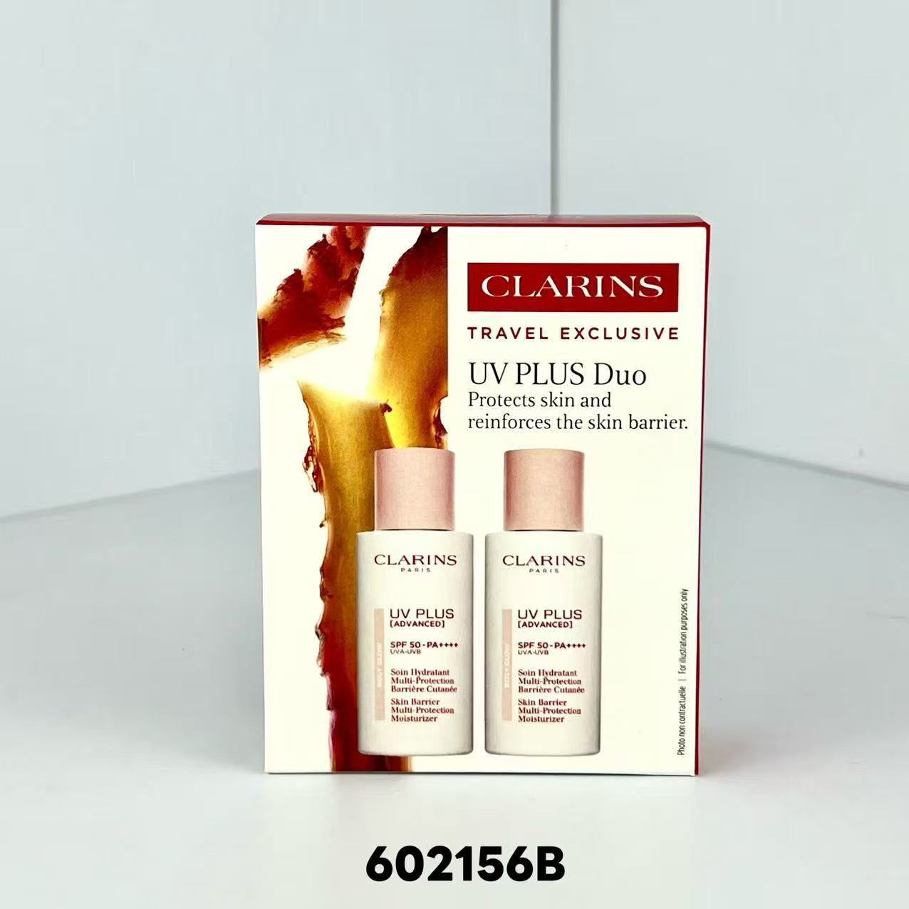 CLARINS TRAVEL EXCLUSIVEUV PLUS DuoProtects skin andreinforces the skin barrier50ML