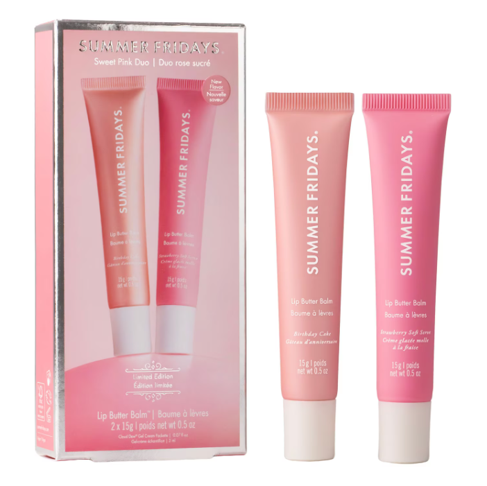Summer Fridays Sweet Pink Duo - Lip Butter Balm Set 2x 15ml